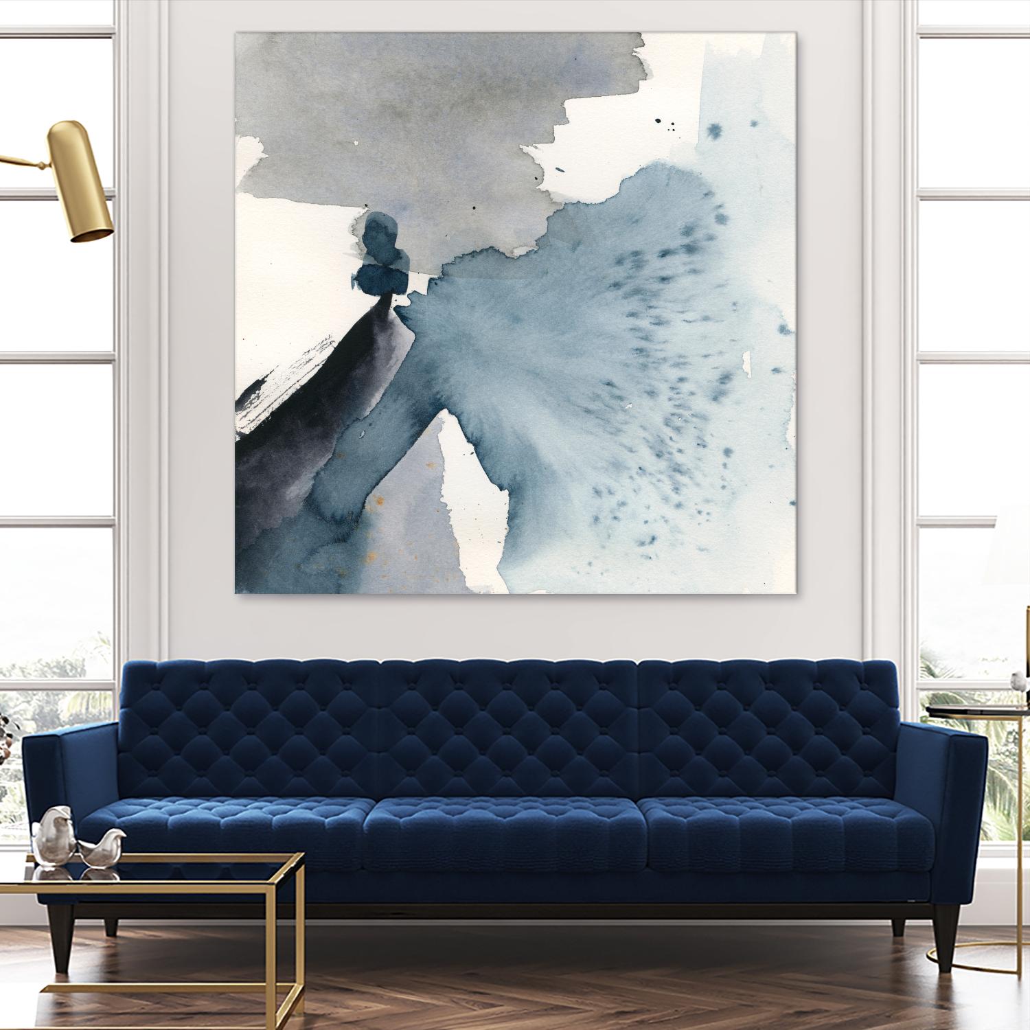 Winter Current IV by Victoria Barnes on GIANT ART - blue abstract abstract