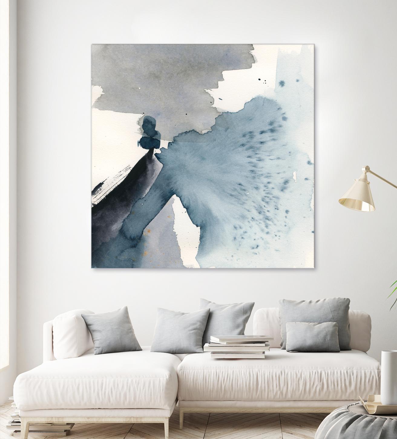 Winter Current IV by Victoria Barnes on GIANT ART - blue abstract abstract