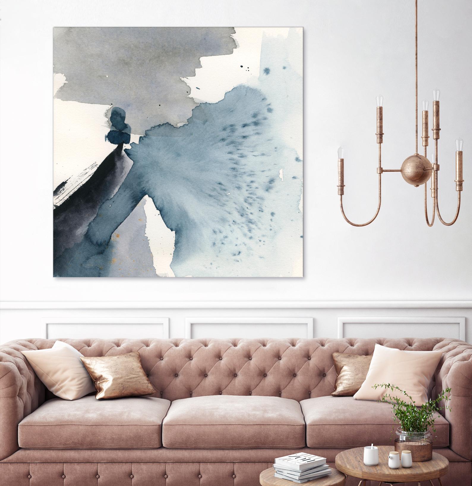 Winter Current IV by Victoria Barnes on GIANT ART - blue abstract abstract