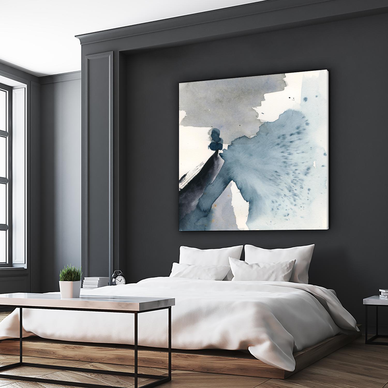 Winter Current IV by Victoria Barnes on GIANT ART - blue abstract abstract