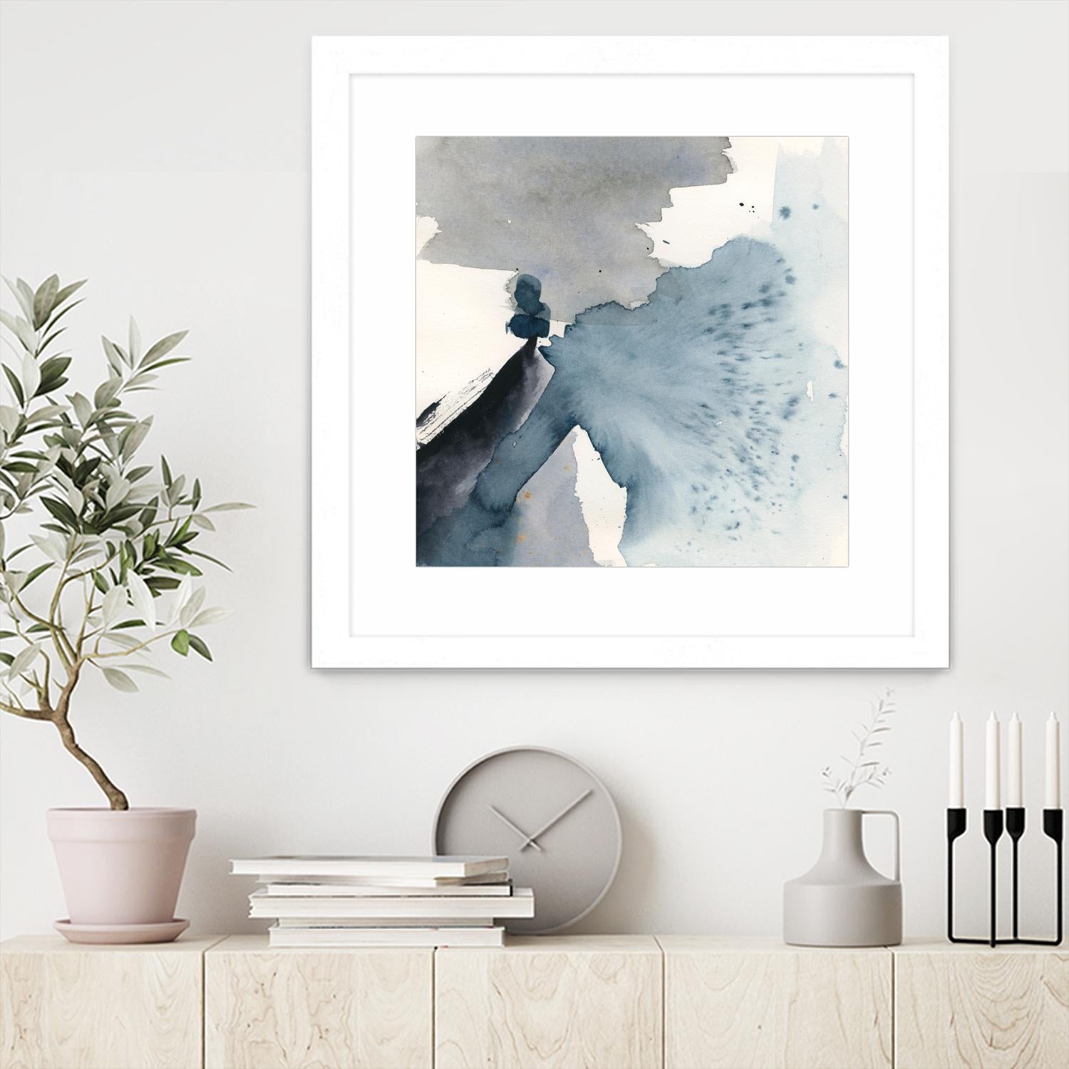 Winter Current IV by Victoria Barnes on GIANT ART - blue abstract abstract