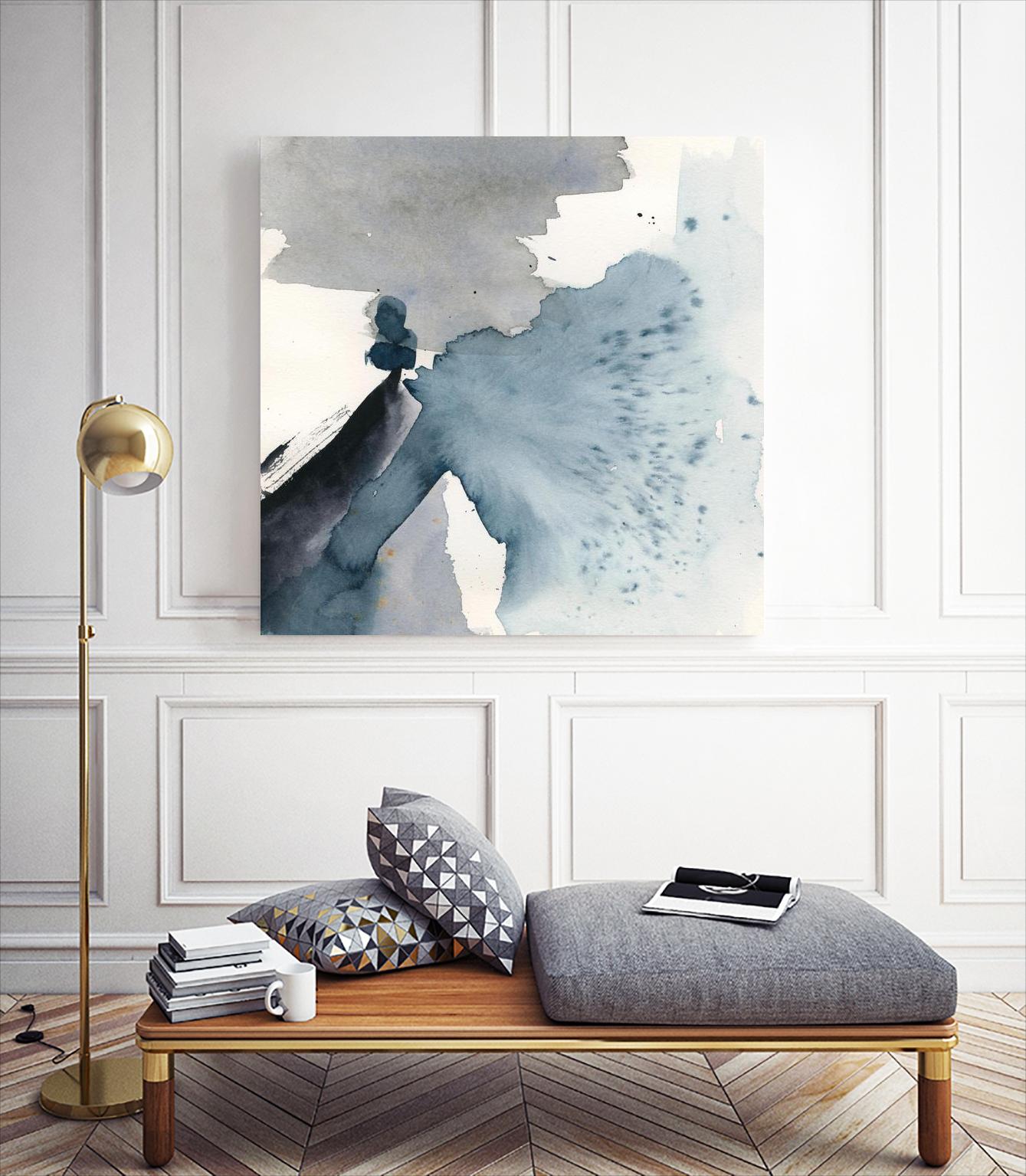 Winter Current IV by Victoria Barnes on GIANT ART - blue abstract abstract