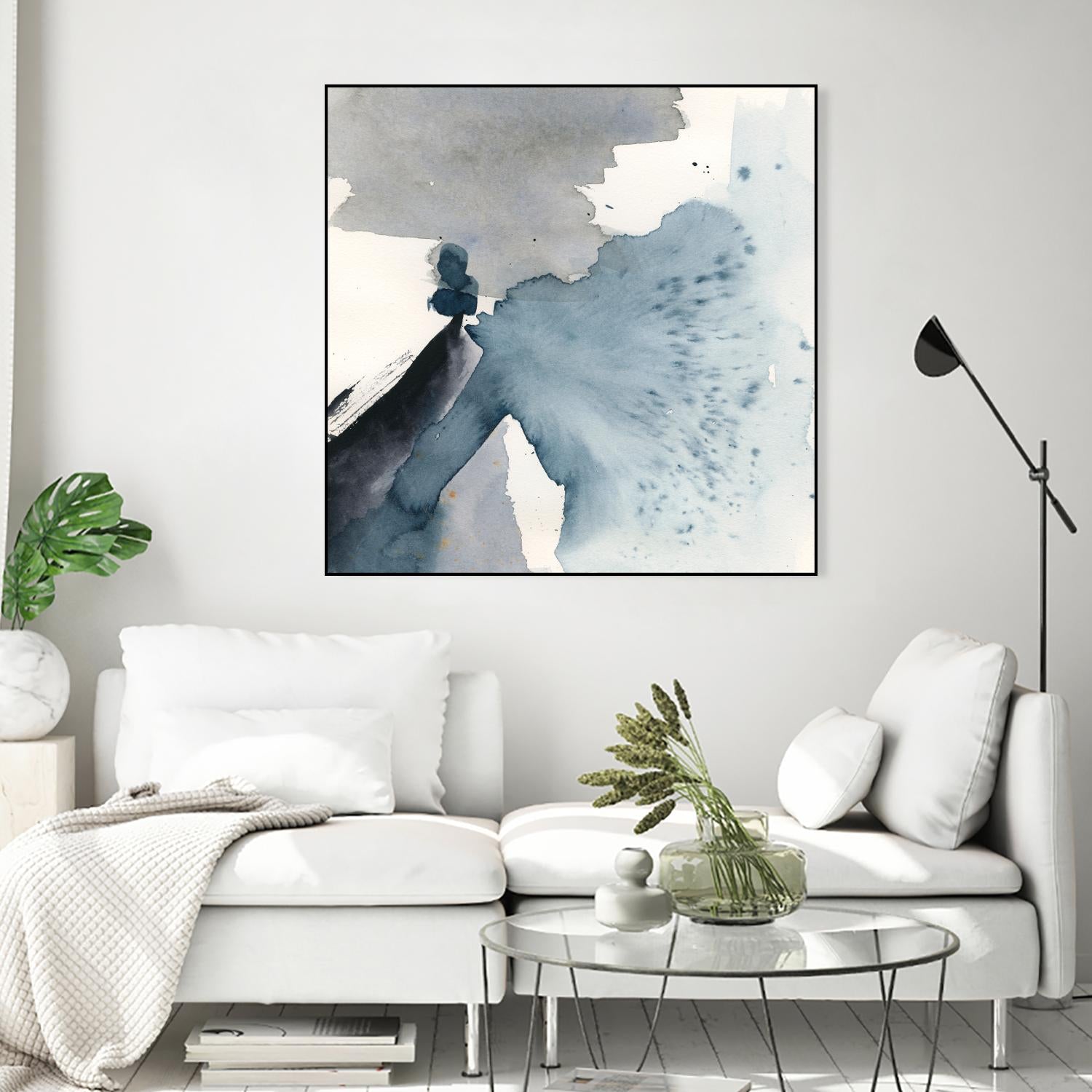 Winter Current IV by Victoria Barnes on GIANT ART - blue abstract abstract