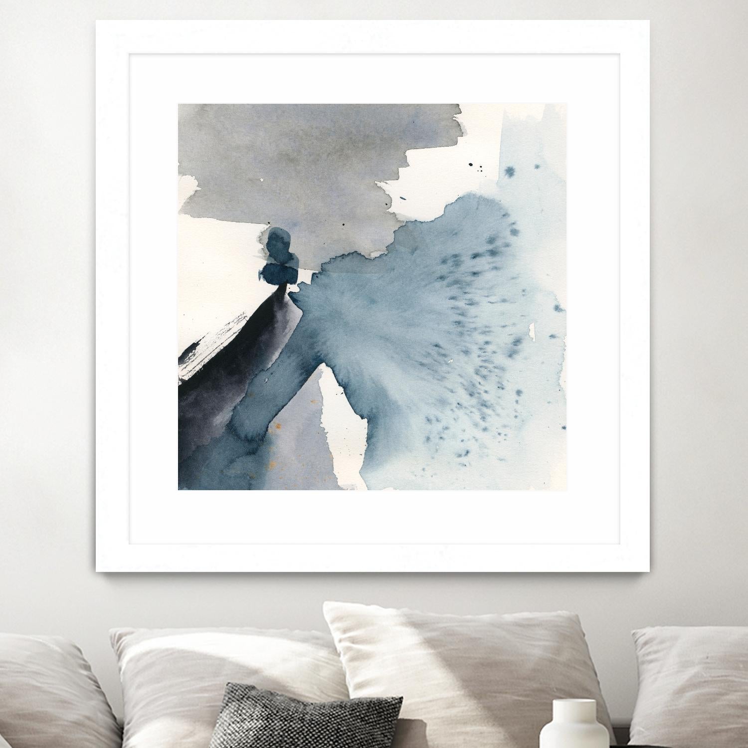 Winter Current IV by Victoria Barnes on GIANT ART - blue abstract abstract