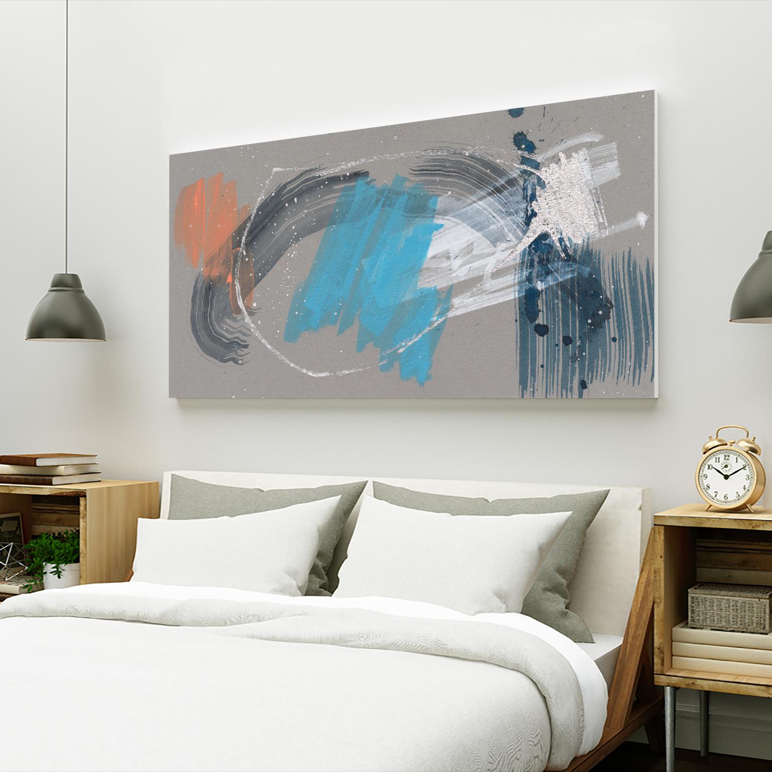 Whimsical Marks II by Jennifer Goldberger on GIANT ART - orange abstract abstract