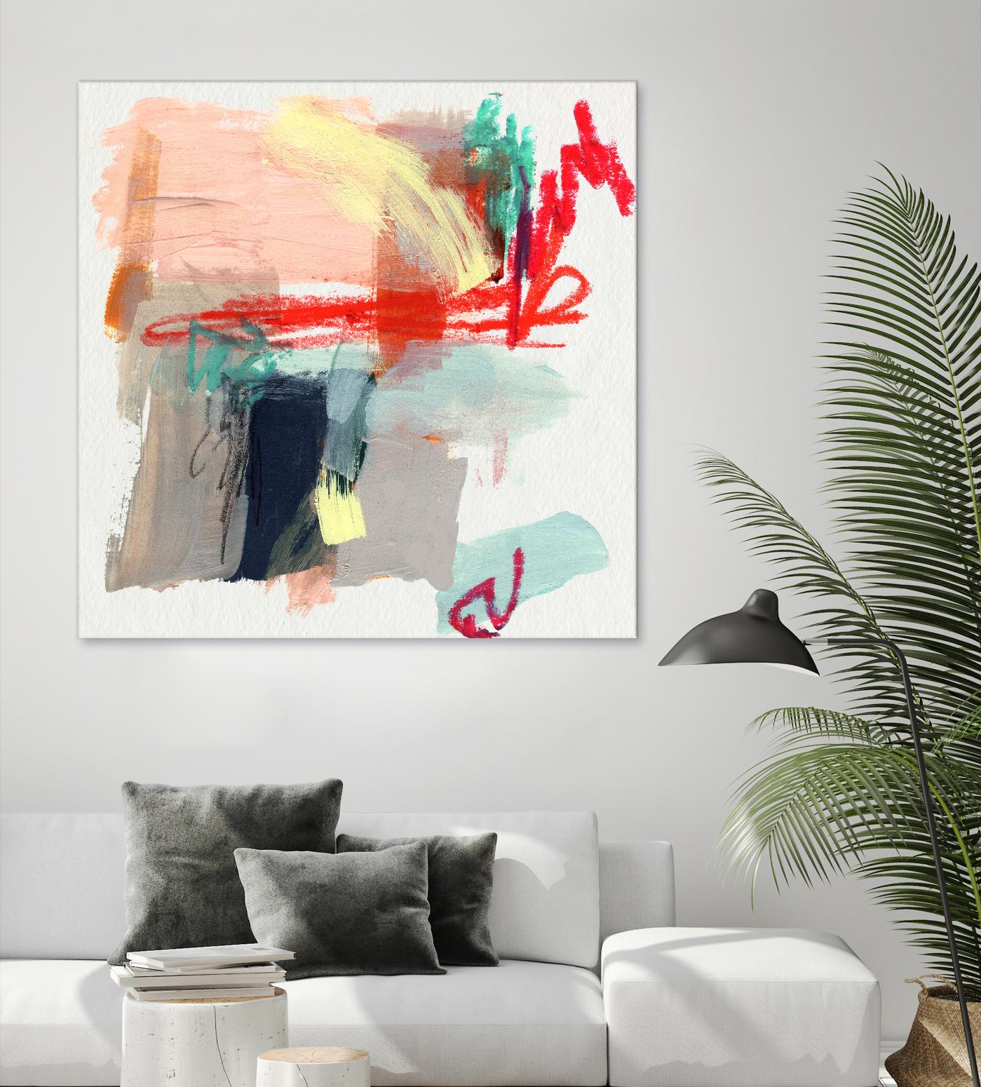 Abstract Metro Maps I by Jennifer Parker on GIANT ART - red abstract abstract