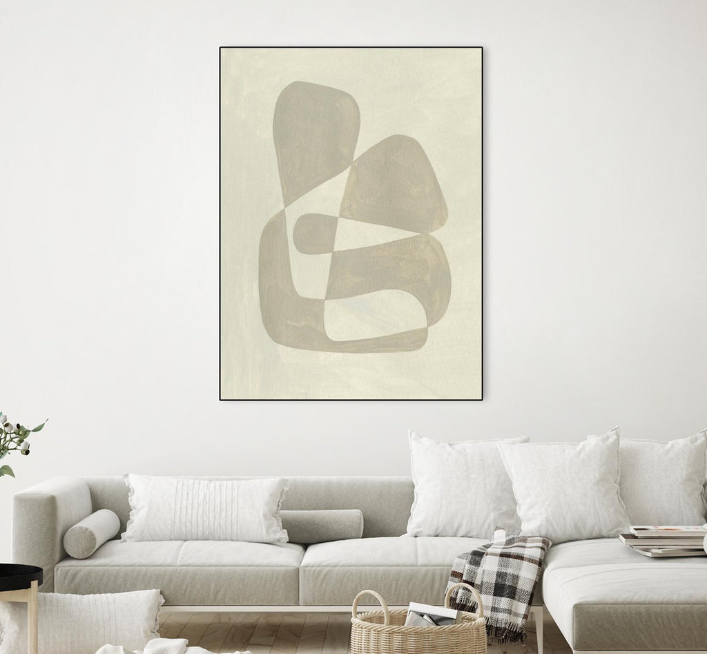 Soft Shape II by Emma Caroline on GIANT ART - beige abstract abstract 