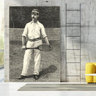 Harpers Weekly Tennis II by Unknown on GIANT ART - black leisure