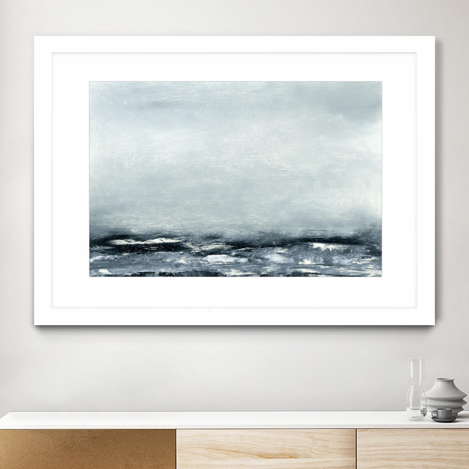 Sea View IV by Sharon Gordon on GIANT ART - blue costal ocean