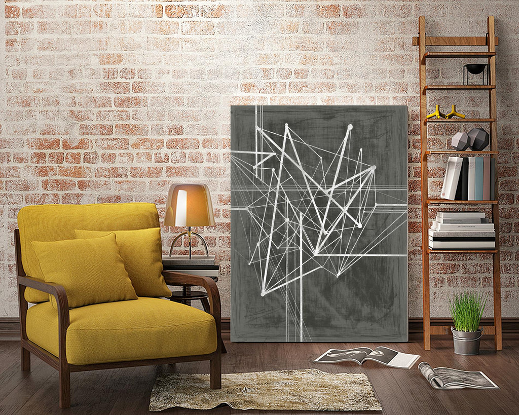 Vertices I by Ethan Harper on GIANT ART - white abstract