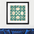 Woven Symmetry VI by Chariklia Zarris on GIANT ART - green patterns