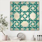 Woven Symmetry VI by Chariklia Zarris on GIANT ART - green patterns