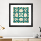 Woven Symmetry VI by Chariklia Zarris on GIANT ART - green patterns