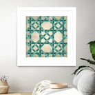 Woven Symmetry VI by Chariklia Zarris on GIANT ART - green patterns