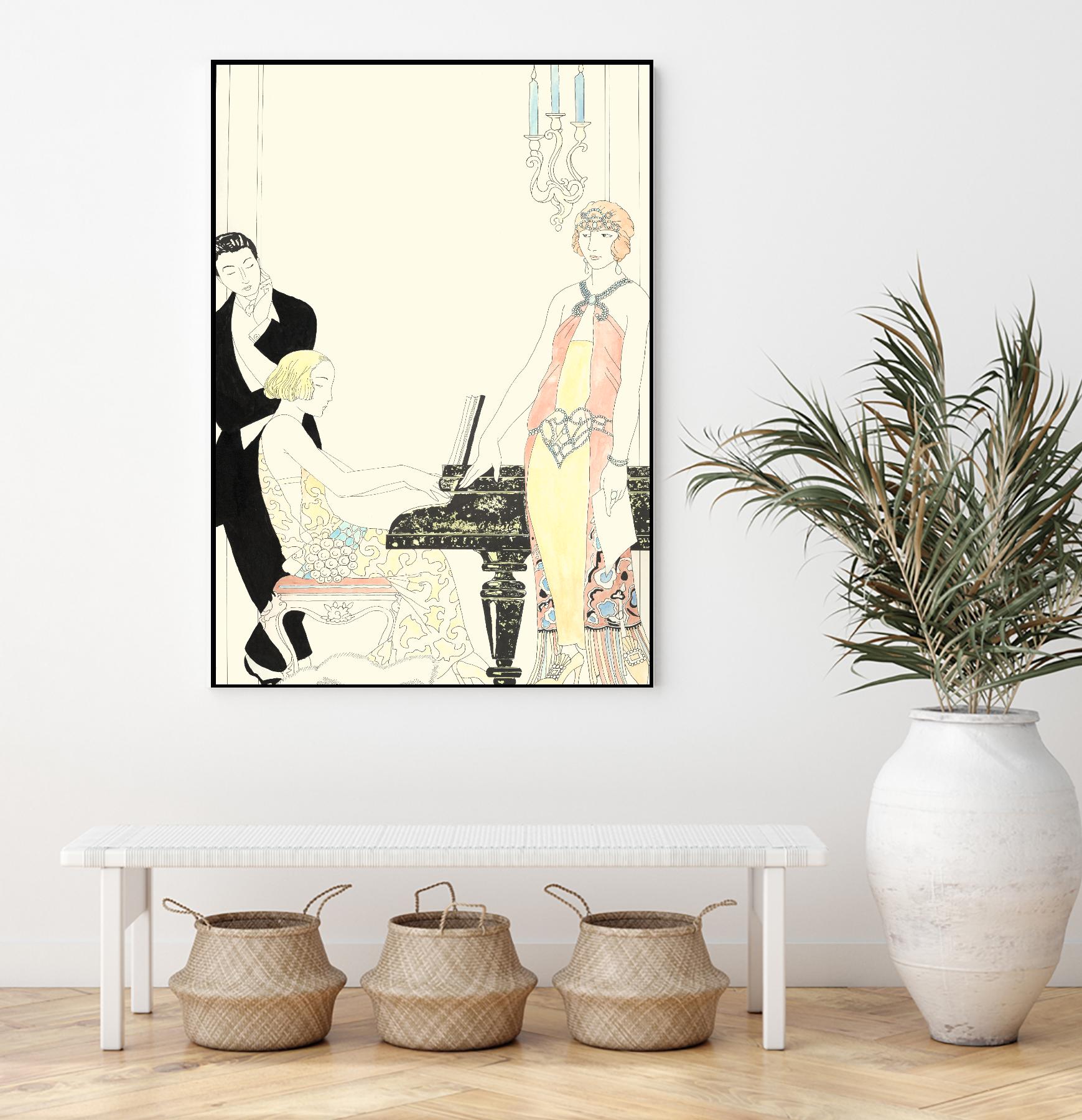 Arte Deco Fashion I by Unknown on GIANT ART - fashion