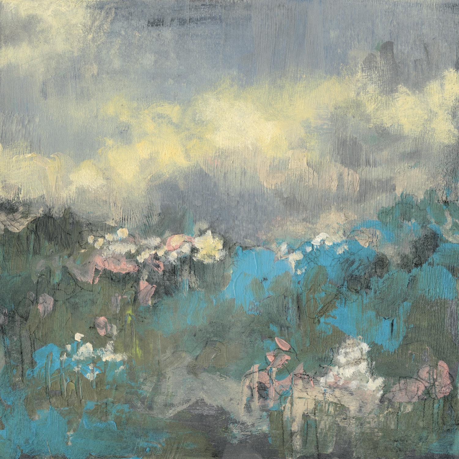 Painterly Field I by Jennifer Goldberger on GIANT ART - blue abstract