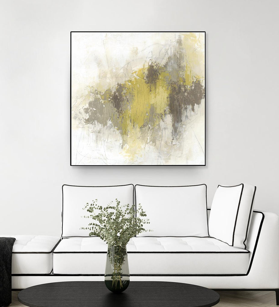 Saffron Abstract I by June Erica Vess on GIANT ART - yellow abstract abstract
