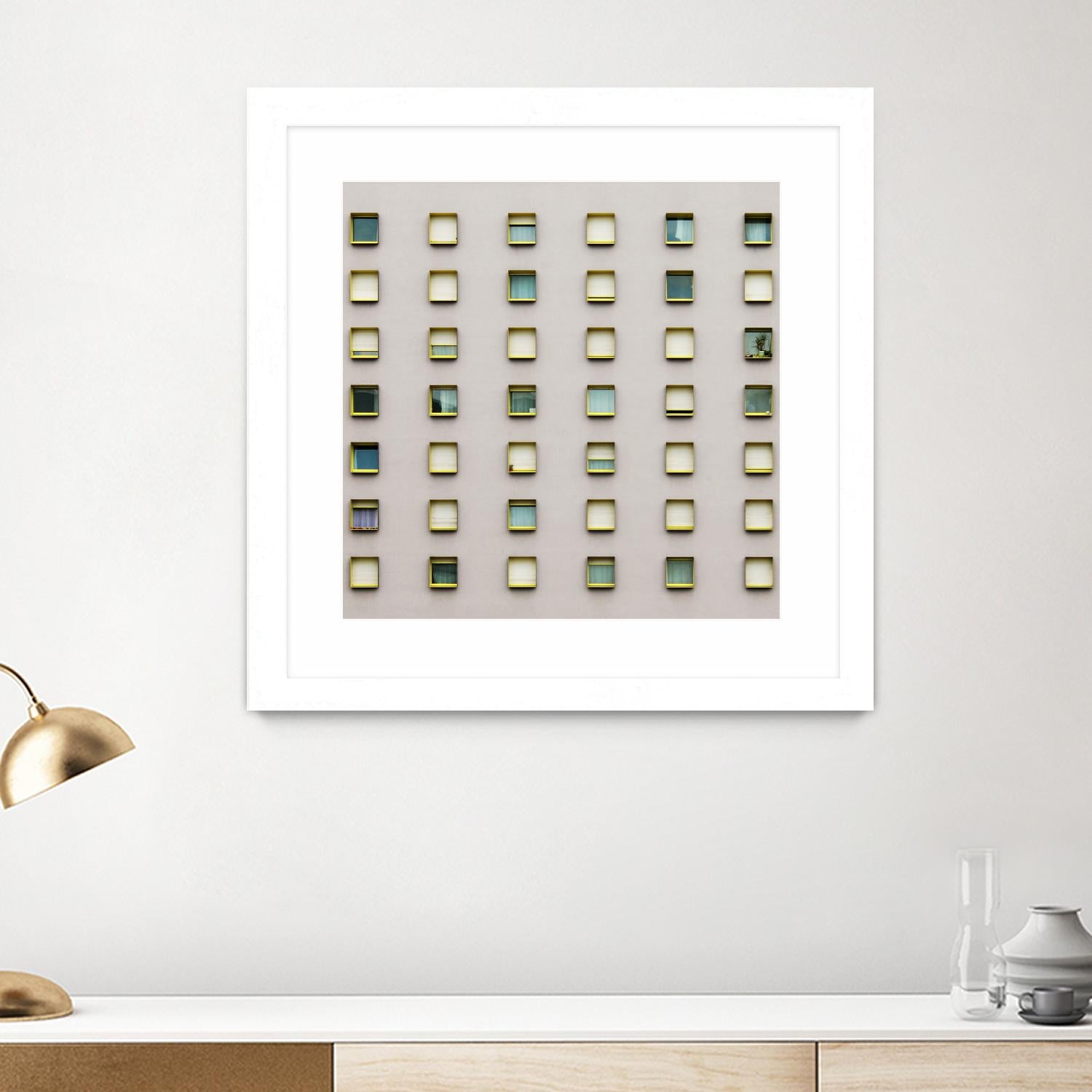 Windows II by Pexels on GIANT ART - yellow architectural