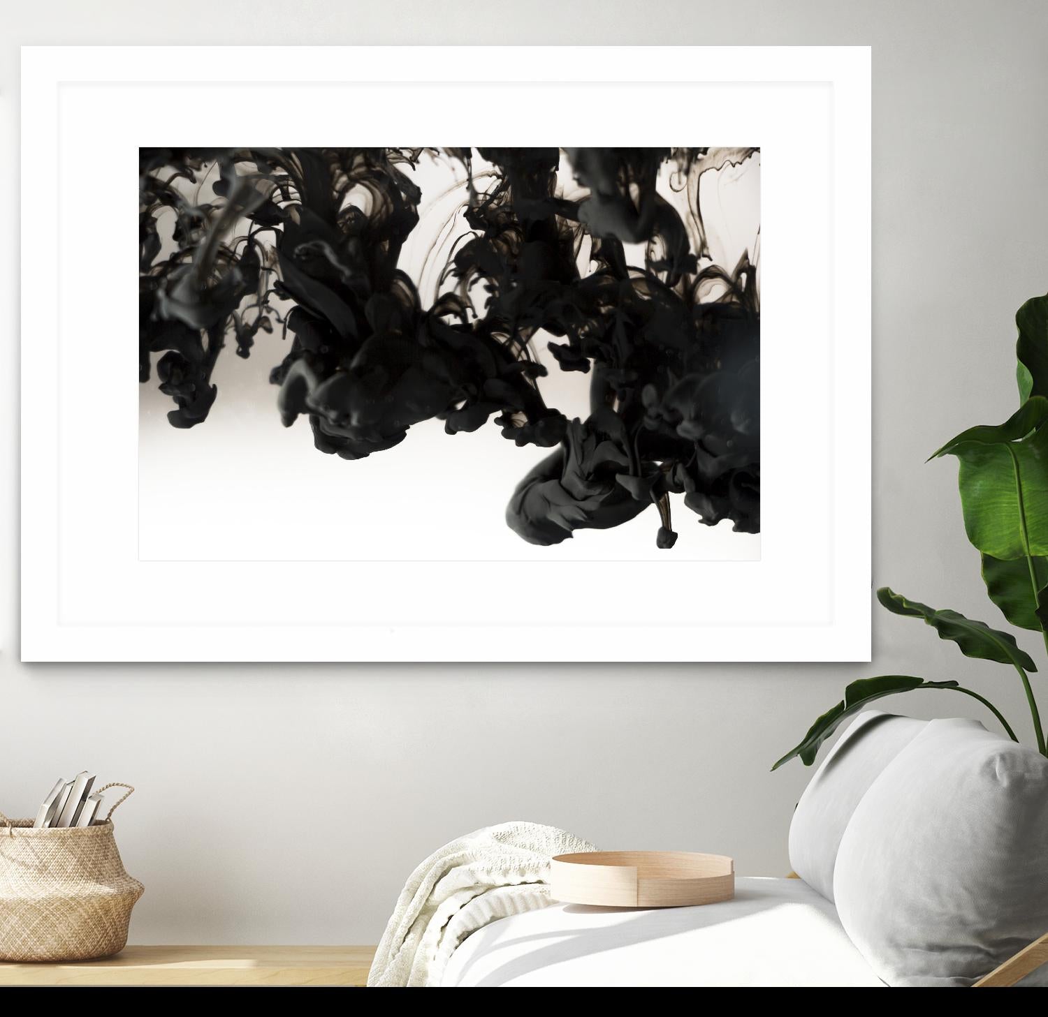 Black smoke by Pexels on GIANT ART - white abstract