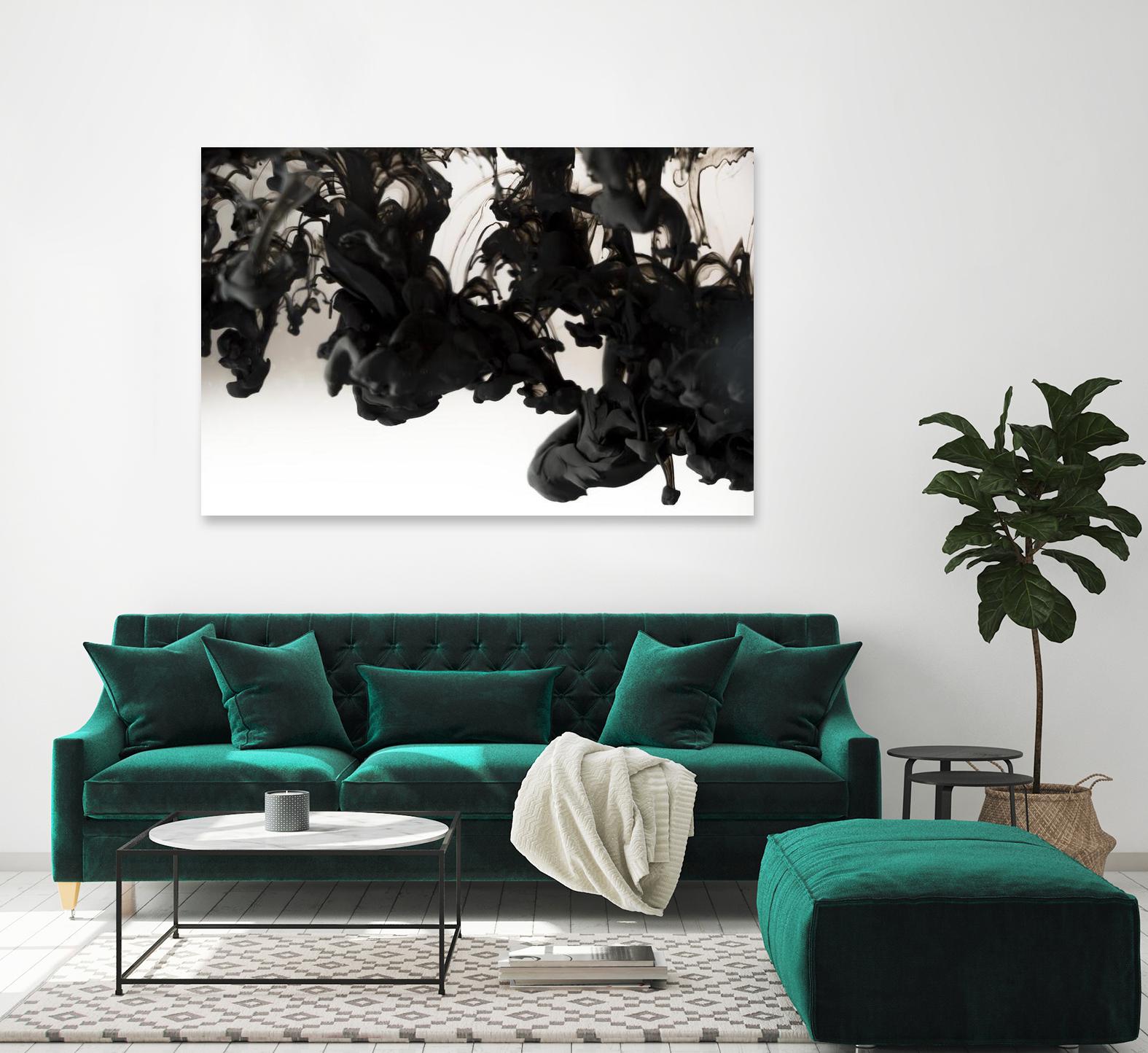 Black smoke by Pexels on GIANT ART - white abstract