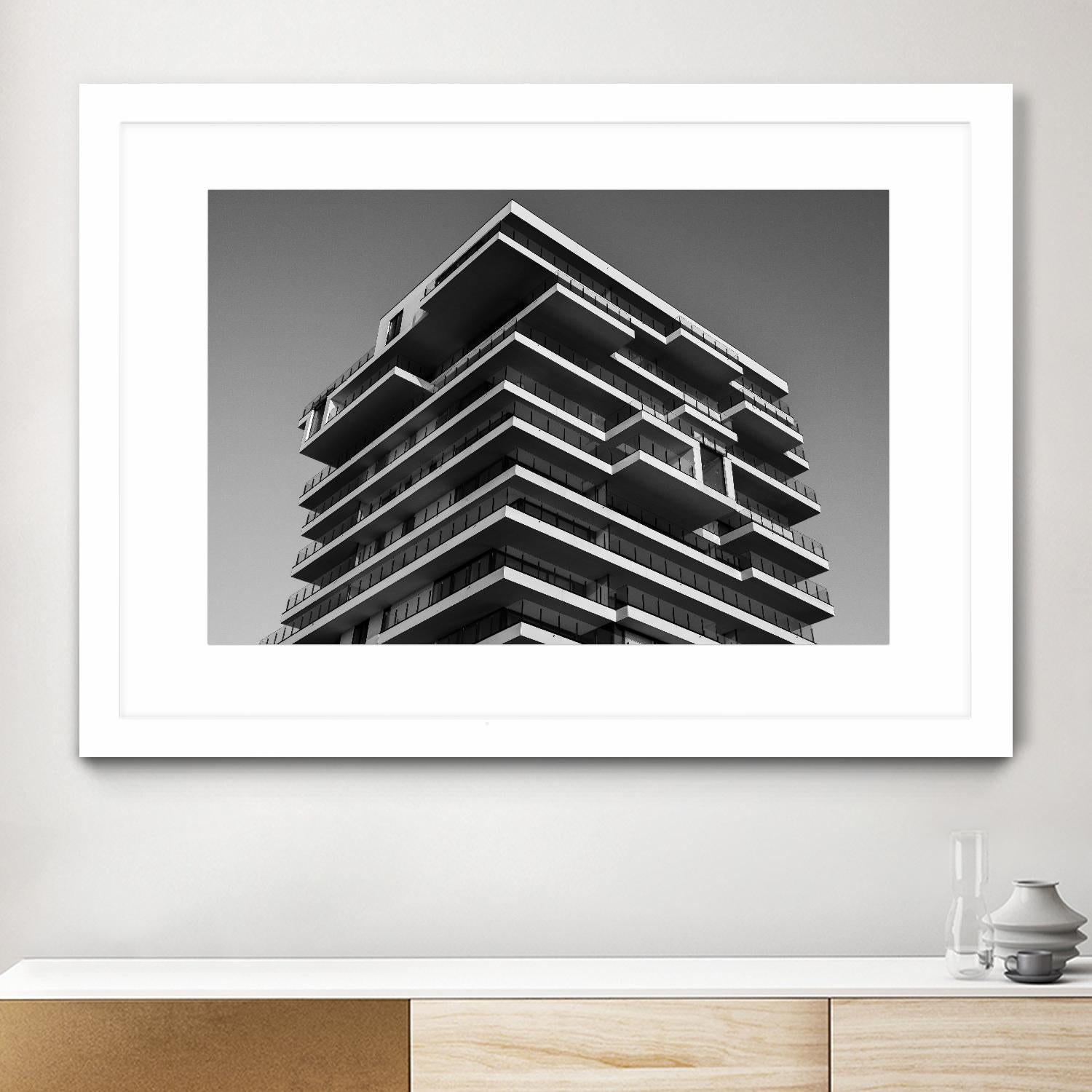 Architectural tower by Pexels on GIANT ART - white architectural