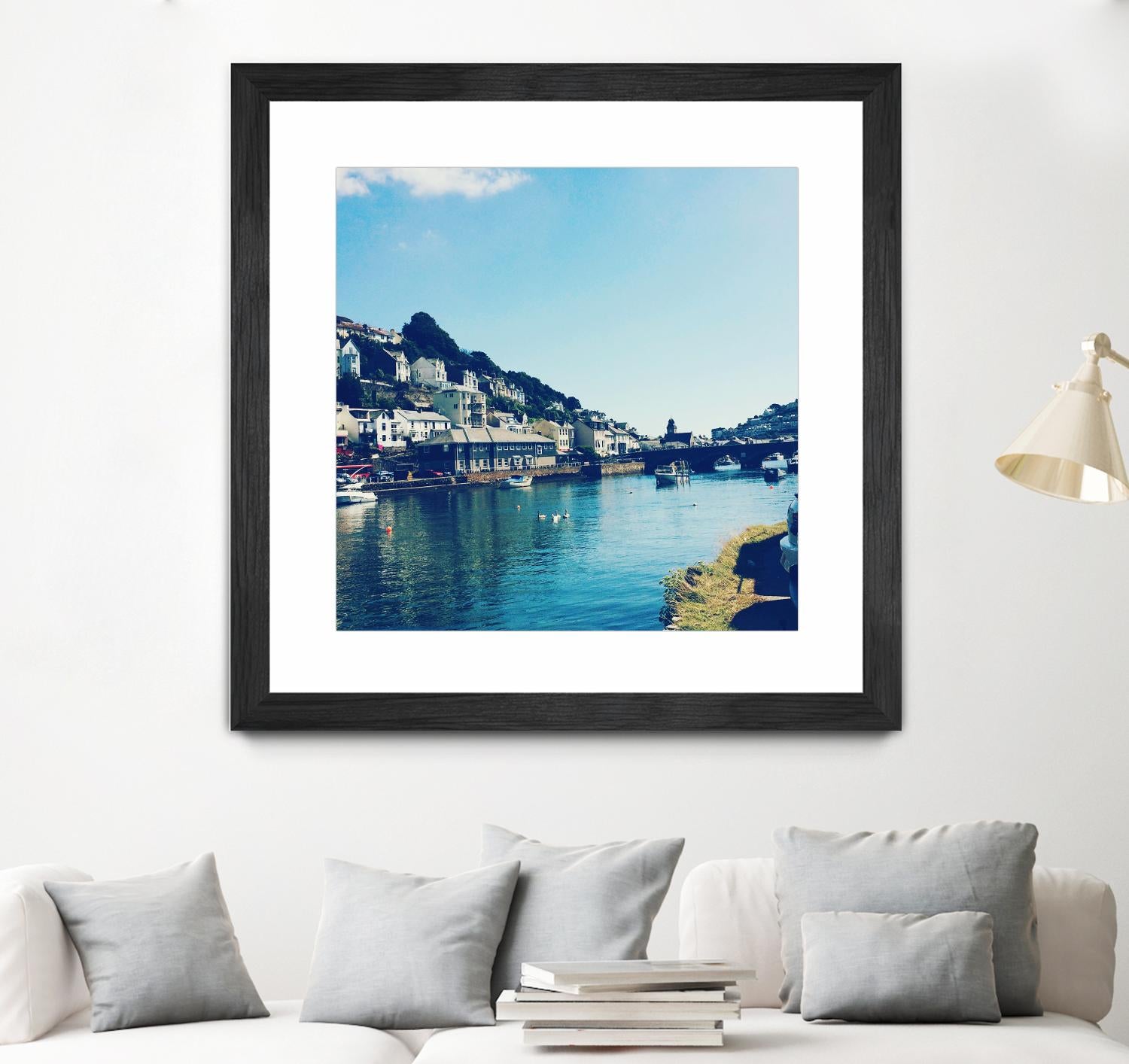 Ducks by Pexels on GIANT ART - blue city scene