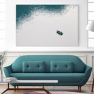 Lonely boat by Pexels on GIANT ART - blue nautical