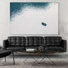 Lonely boat by Pexels on GIANT ART - blue nautical