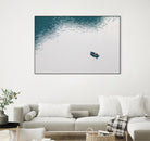 Lonely boat by Pexels on GIANT ART - blue nautical