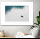 Lonely boat by Pexels on GIANT ART - blue nautical