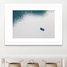 Lonely boat by Pexels on GIANT ART - blue nautical