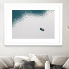 Lonely boat by Pexels on GIANT ART - blue nautical