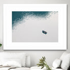 Lonely boat by Pexels on GIANT ART - blue nautical