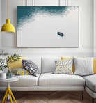 Lonely boat by Pexels on GIANT ART - blue nautical