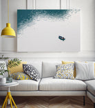 Lonely boat by Pexels on GIANT ART - blue nautical