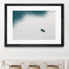 Lonely boat by Pexels on GIANT ART - blue nautical