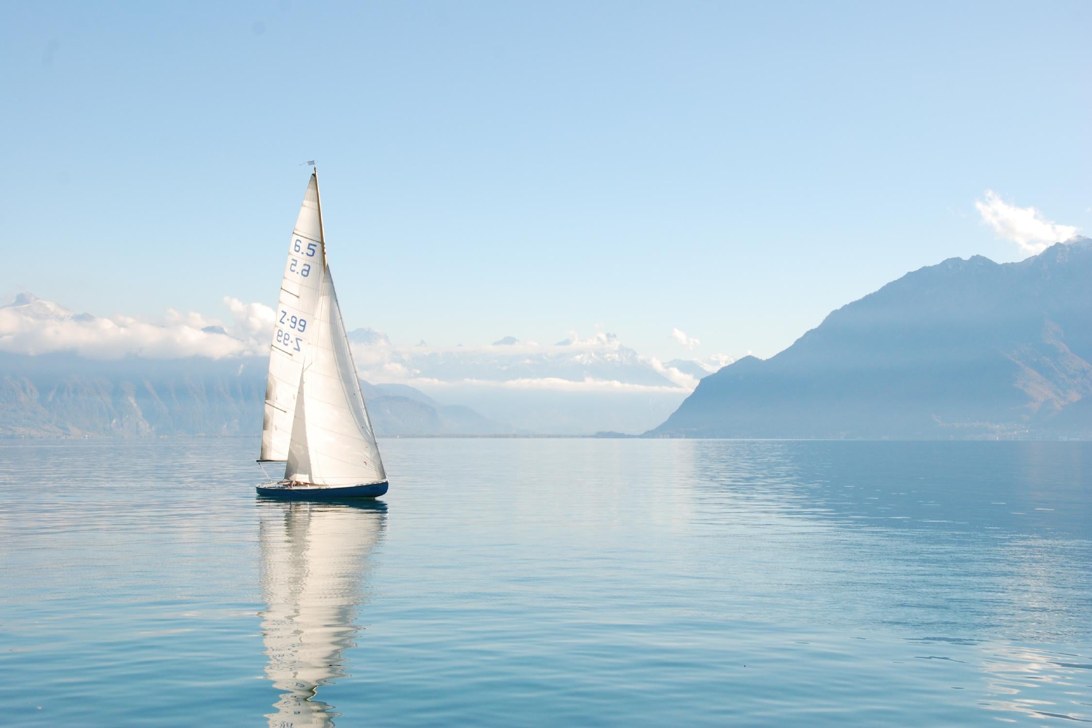 Sailing Ship by Pexels on GIANT ART - white nautical