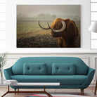 Longhorn by Pexels on GIANT ART - green animals