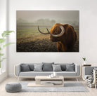 Longhorn by Pexels on GIANT ART - green animals
