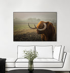 Longhorn by Pexels on GIANT ART - green animals