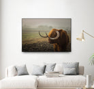 Longhorn by Pexels on GIANT ART - green animals