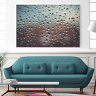 Rain drops by Pexels on GIANT ART - brown photo art