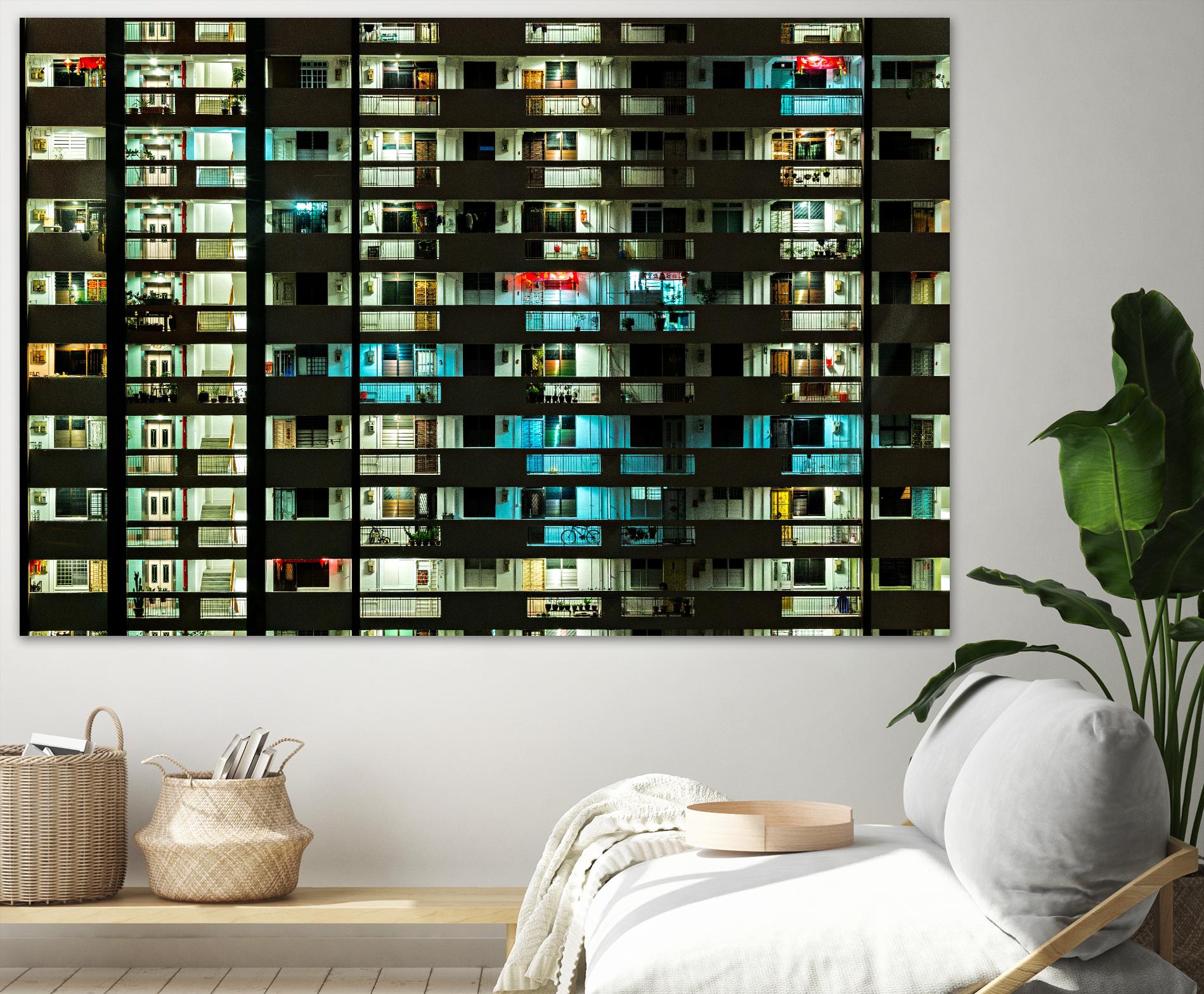 At night by Pexels on GIANT ART - white architectural