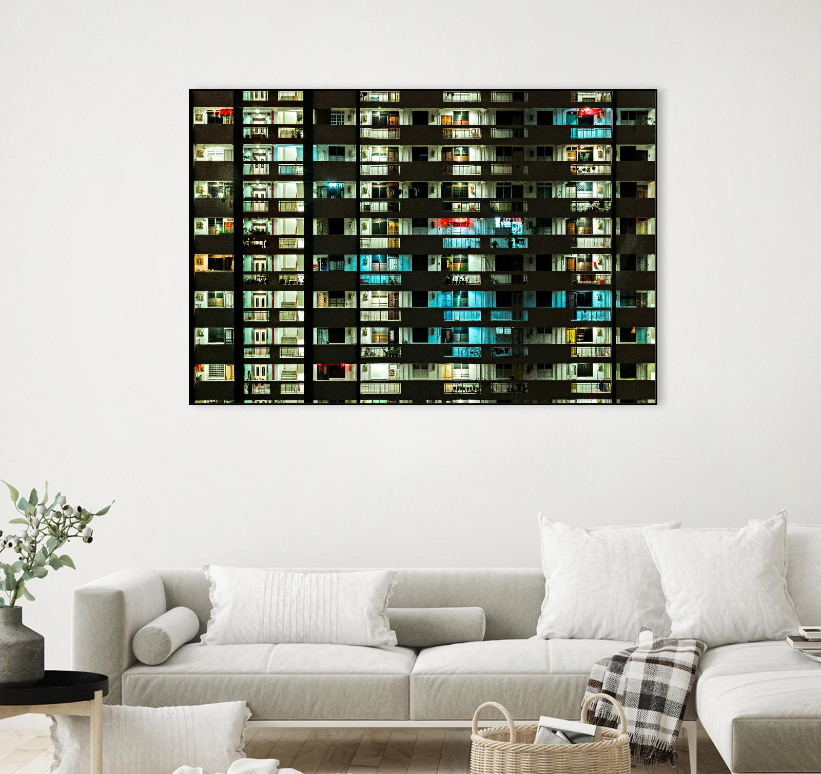 At night by Pexels on GIANT ART - white architectural