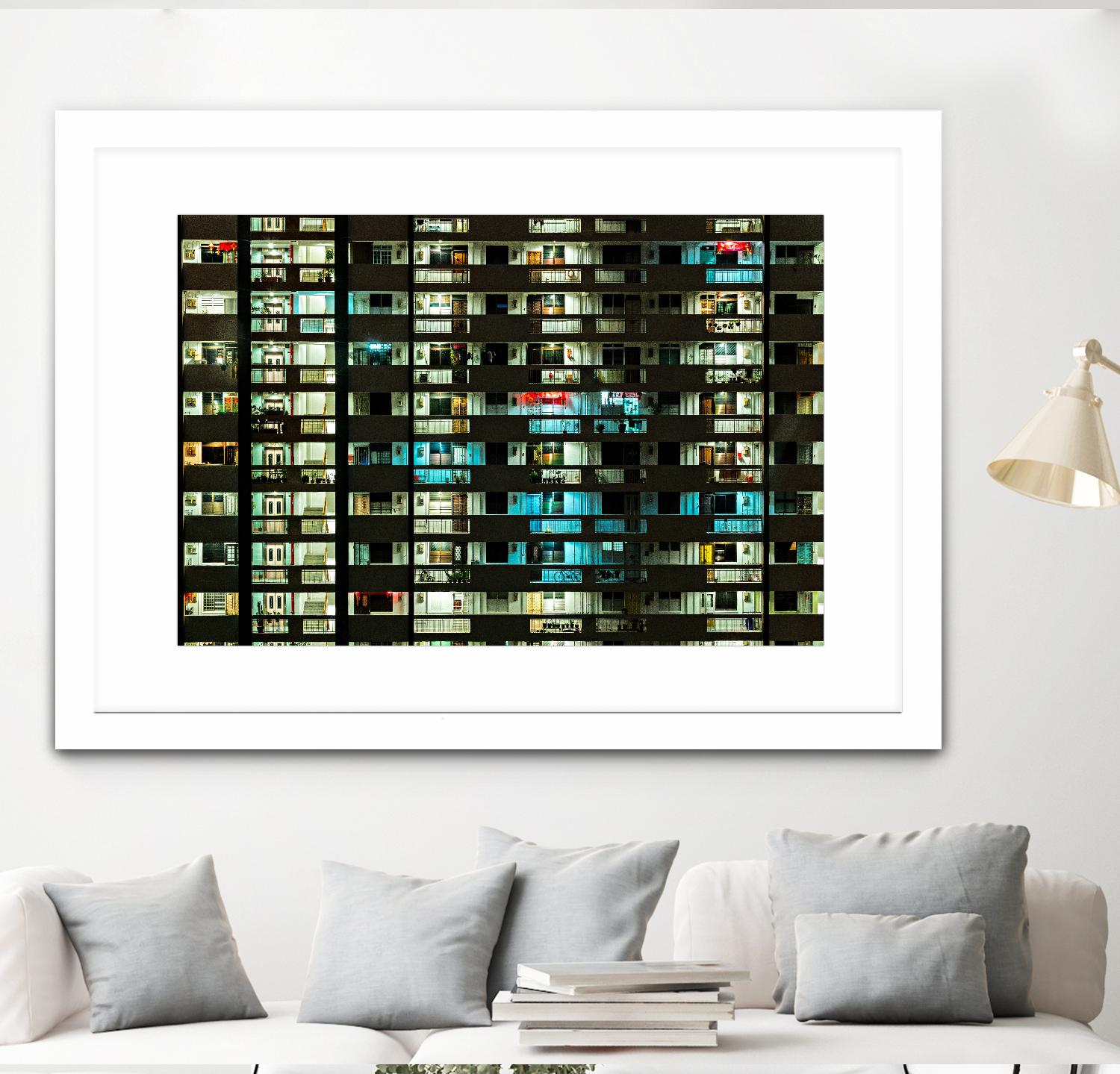 At night by Pexels on GIANT ART - white architectural