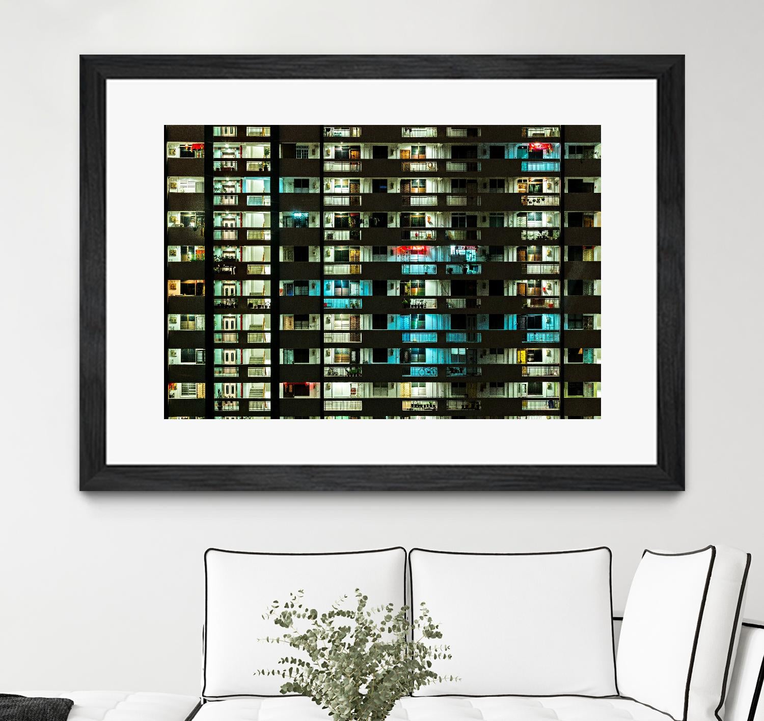 At night by Pexels on GIANT ART - white architectural