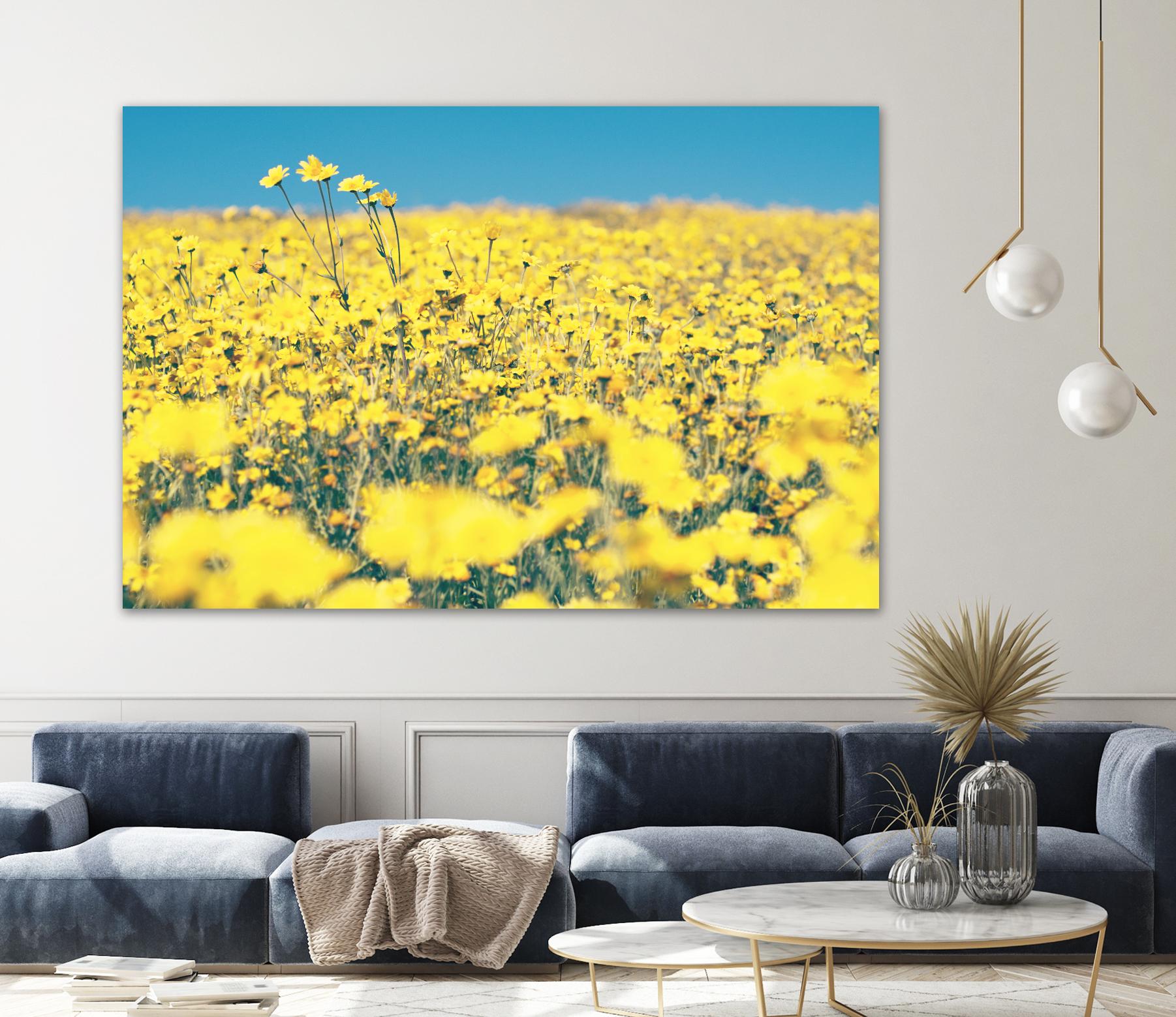 Yellow Floral by Pexels on GIANT ART - blue floral