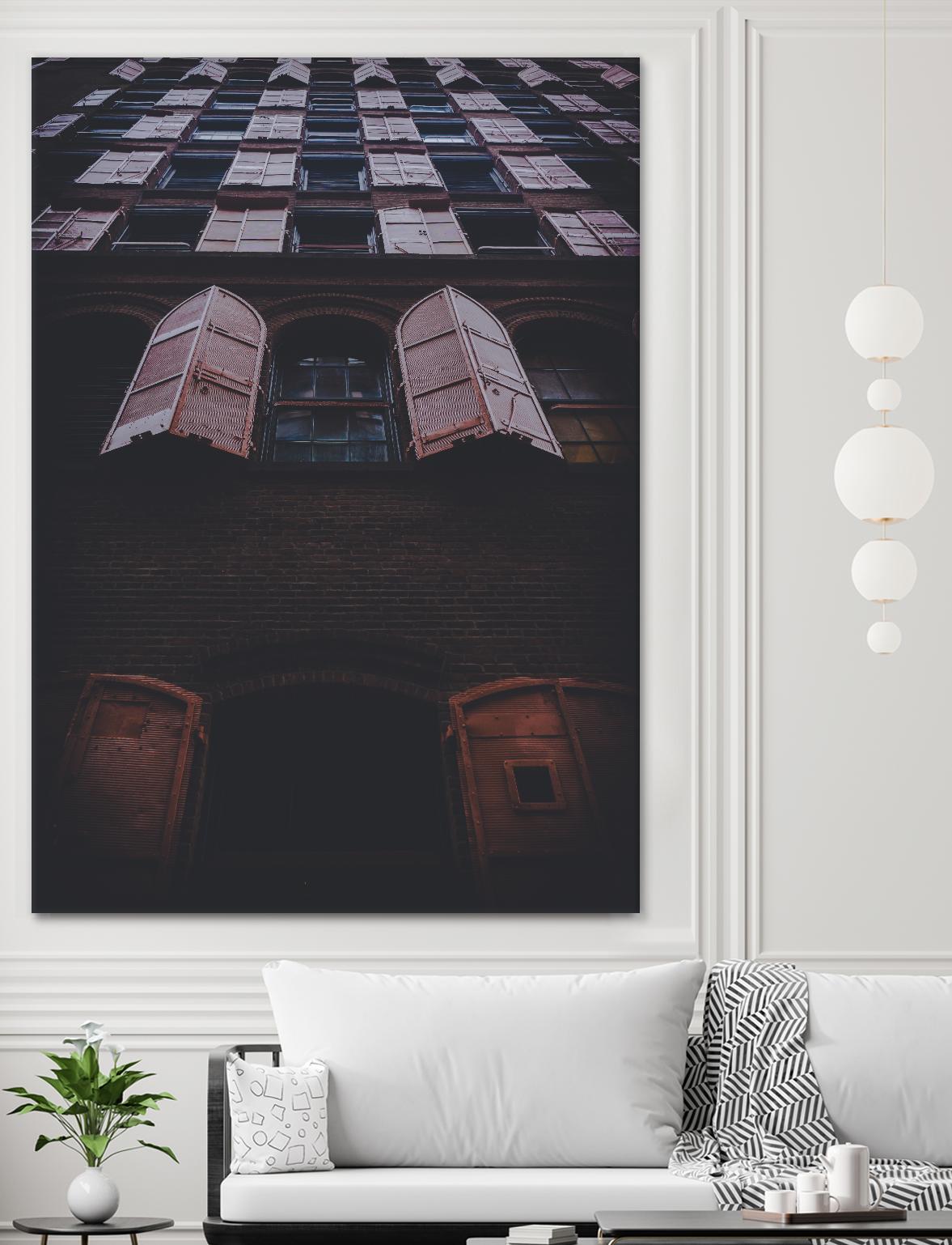 Windows IV by Pexels on GIANT ART - black architectural