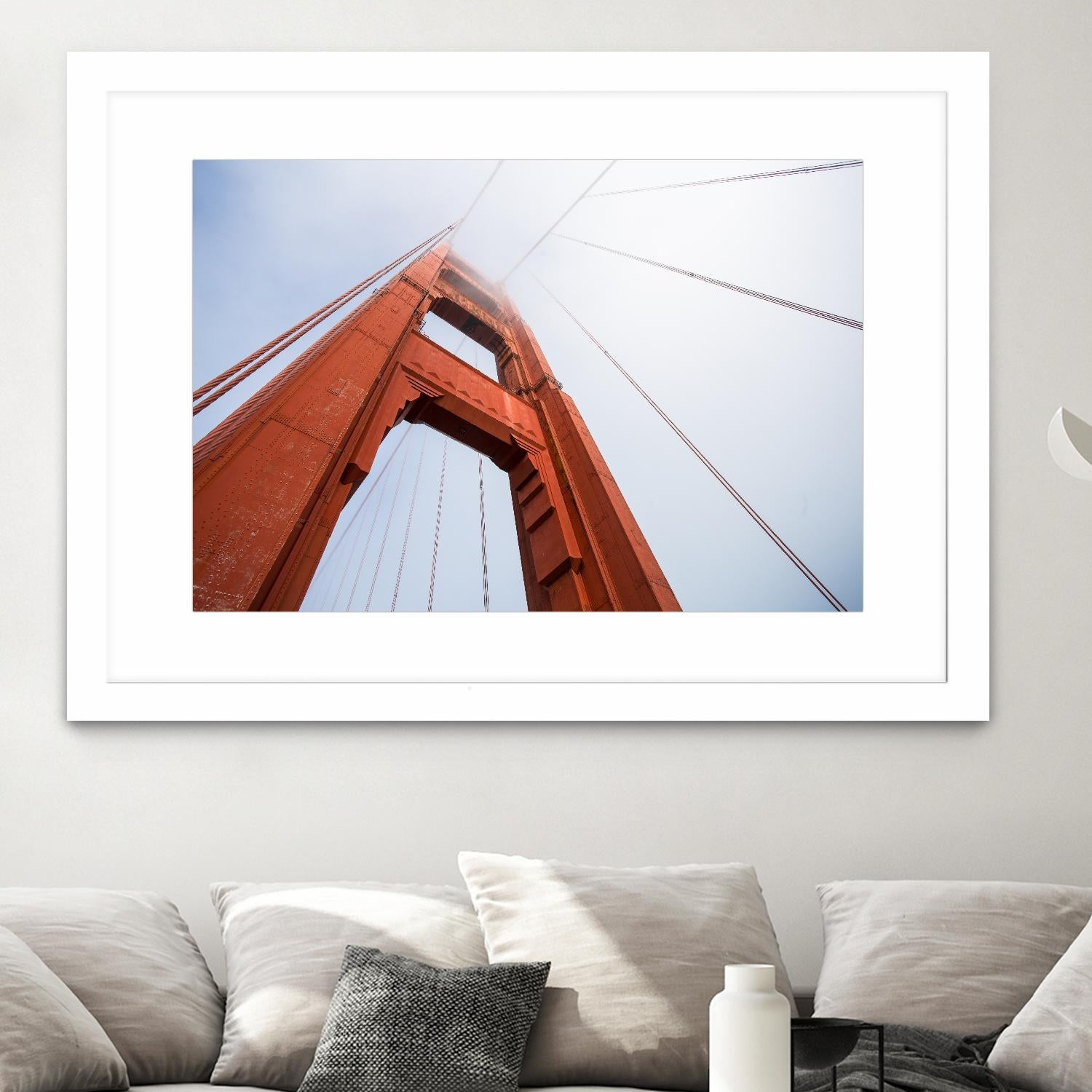 Bridge view by Pexels on GIANT ART - red architectural