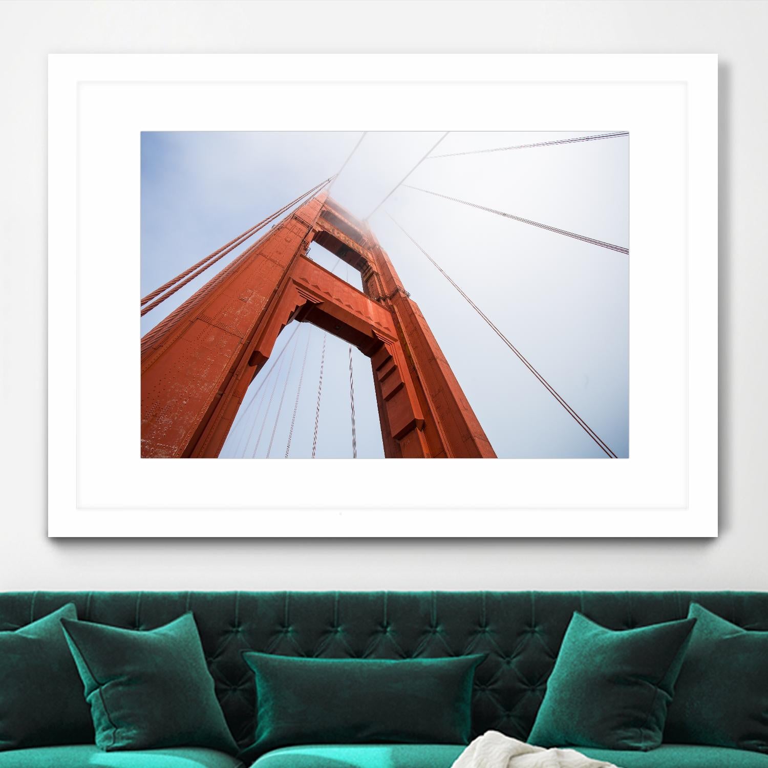 Bridge view by Pexels on GIANT ART - red architectural